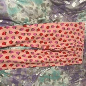 Wonder Nation Pink Strawberry Leggings